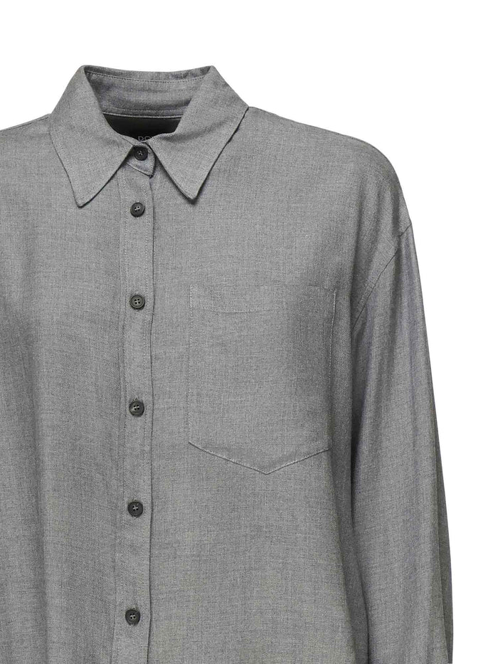 Dondup Shirts Grey Viscose