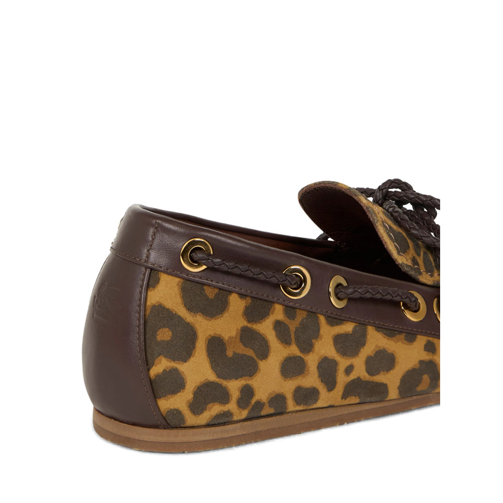 Shoes Etro Brown Calf Leather: 100