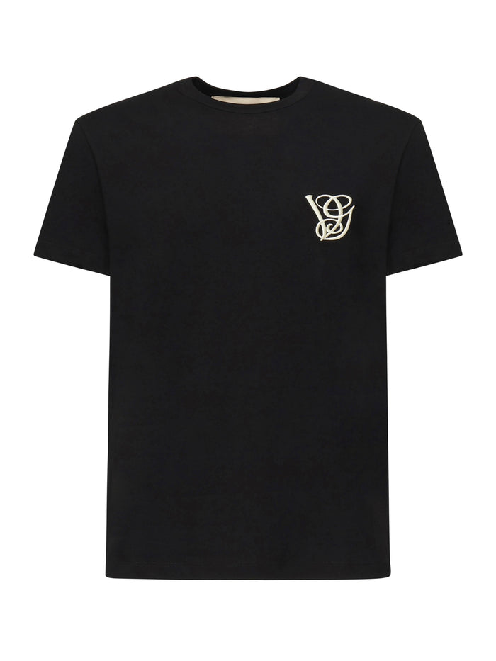 Valentino Garavani T-Shirts And Polos Black Cotton