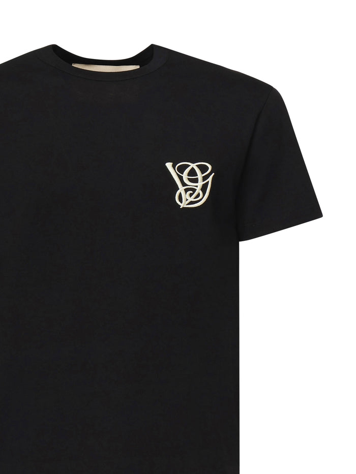 Valentino Garavani T-Shirts And Polos Black Cotton