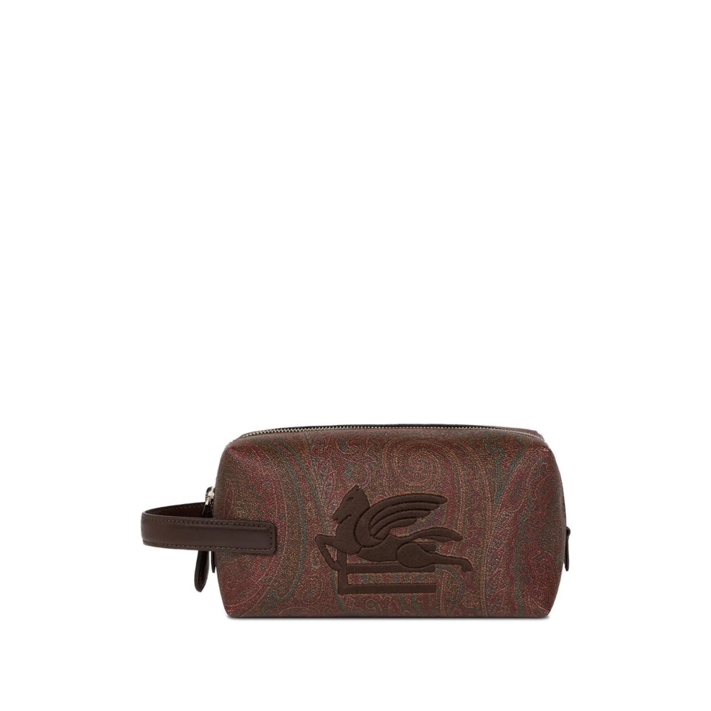 Bum Bag Etro Brown/red Calfskin: 100