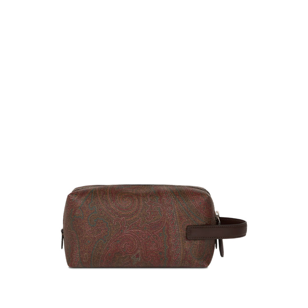 Bum Bag Etro Brown/red Calfskin: 100
