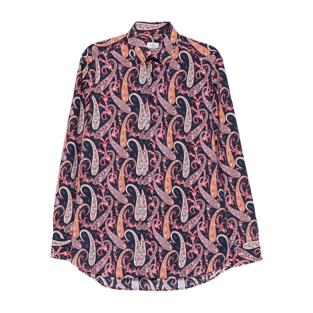 Shirt Etro Blue/pink Cotton: 97