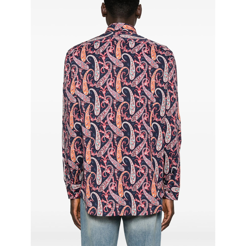 Shirt Etro Blue/pink Cotton: 97