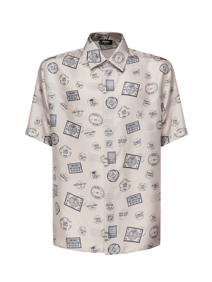 Fendi Shirts White Silk