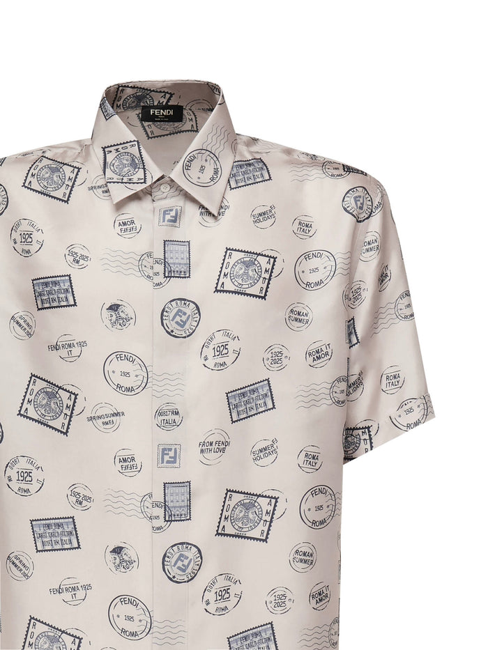 Fendi Shirts White Silk