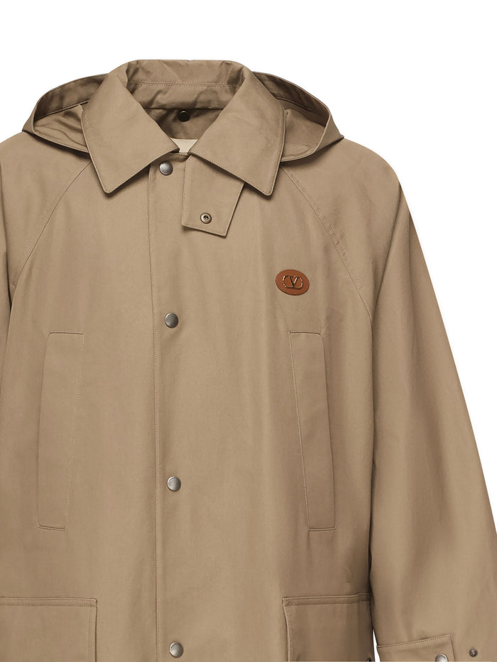Valentino Garavani Coats Beige Cotton