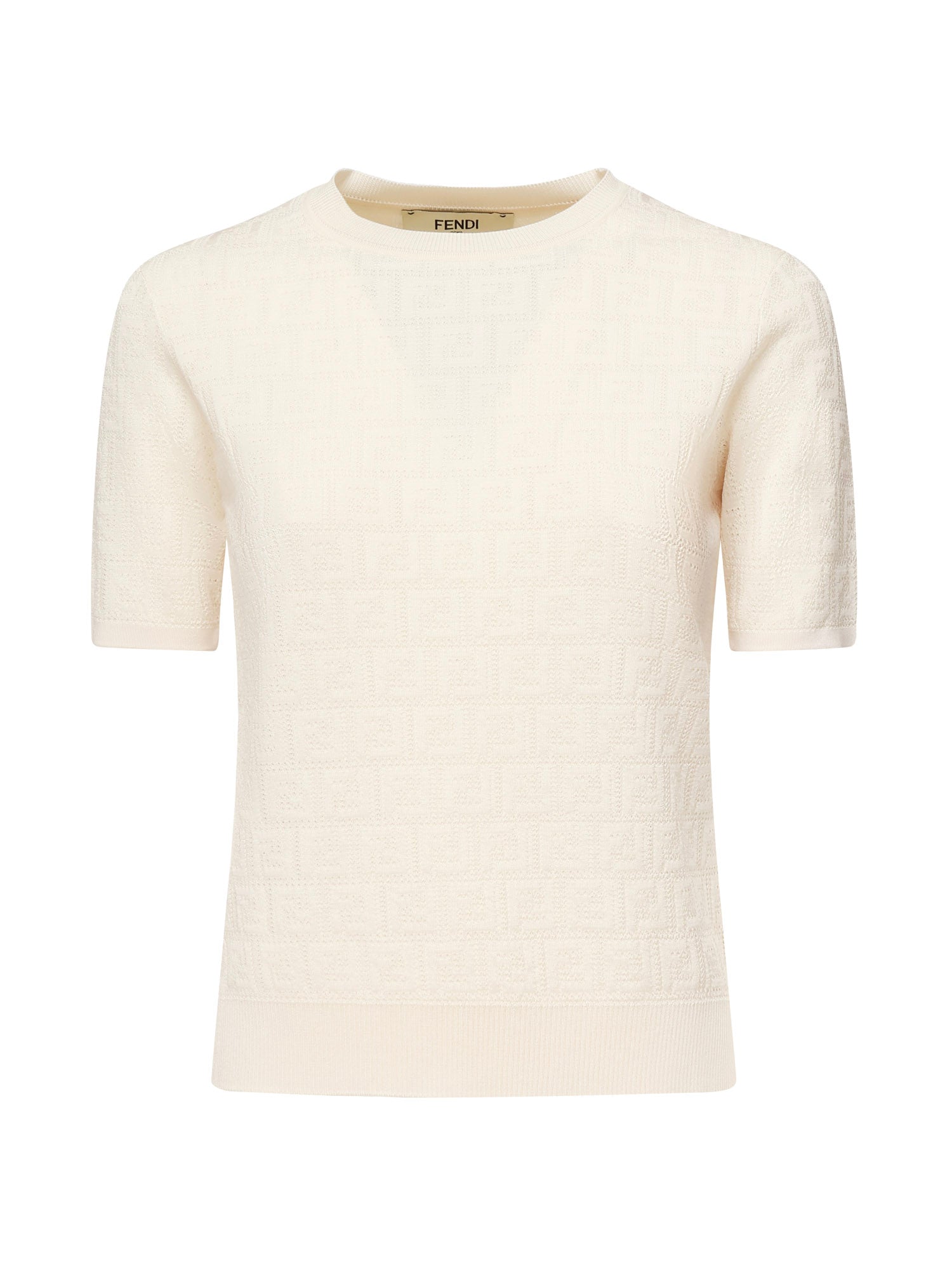 Fendi Sweaters White Cotton