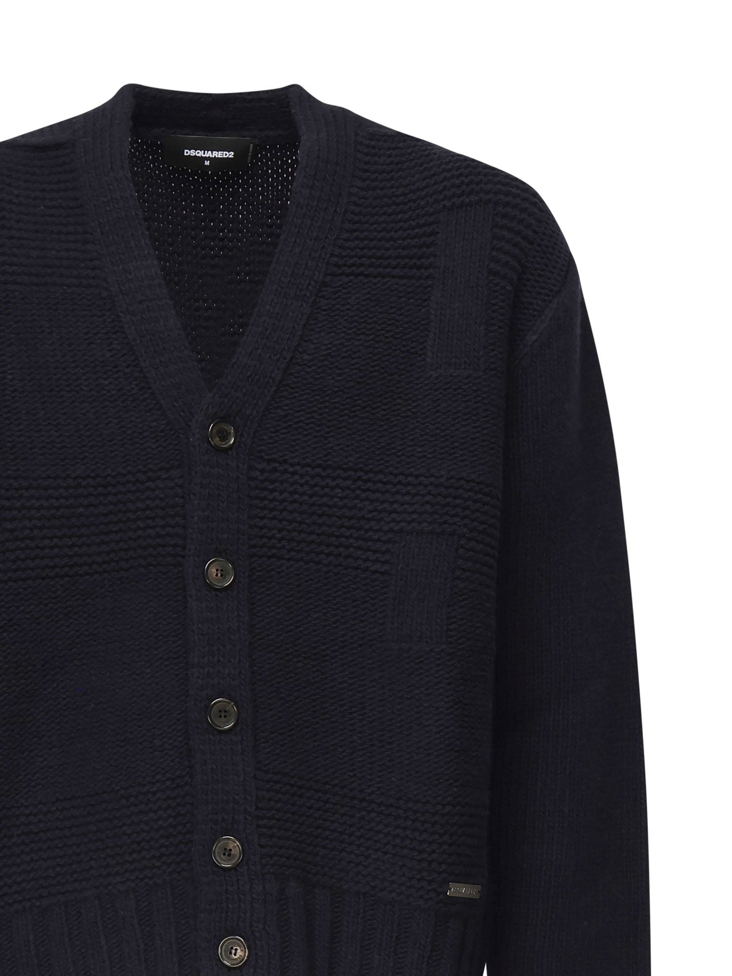 Dsquared2 Sweaters Blue Virgin Wool