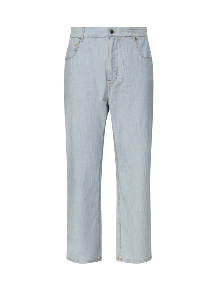 Fendi Jeans Blue Cotton