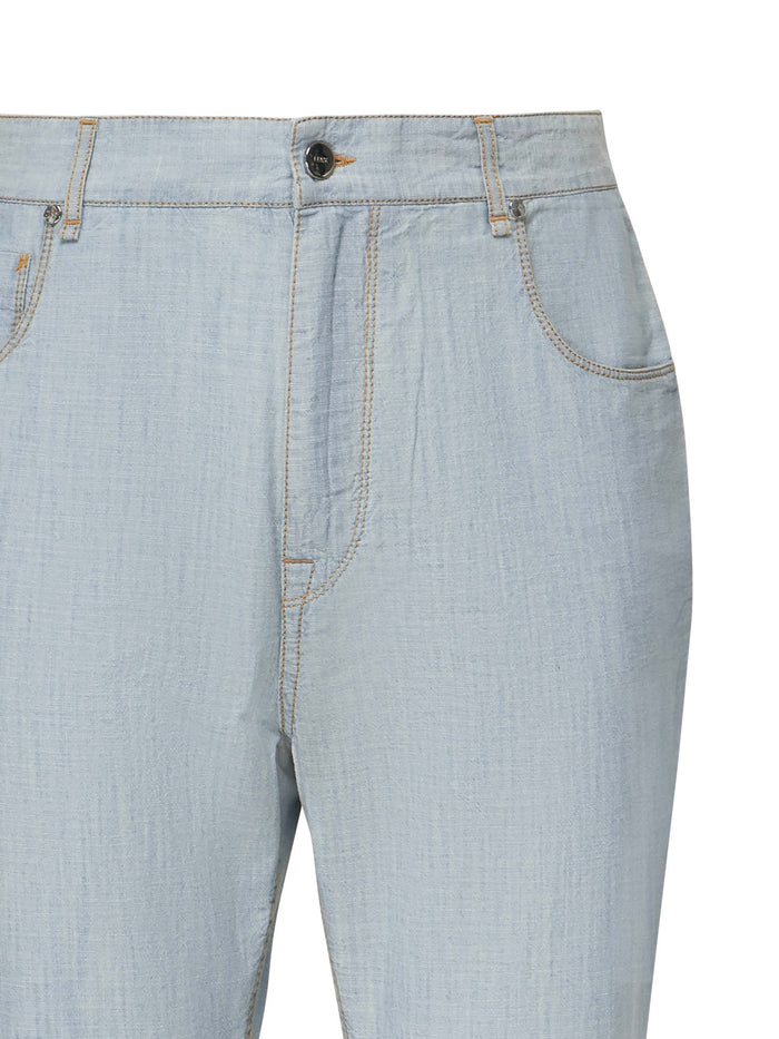 Fendi Jeans Blue Cotton