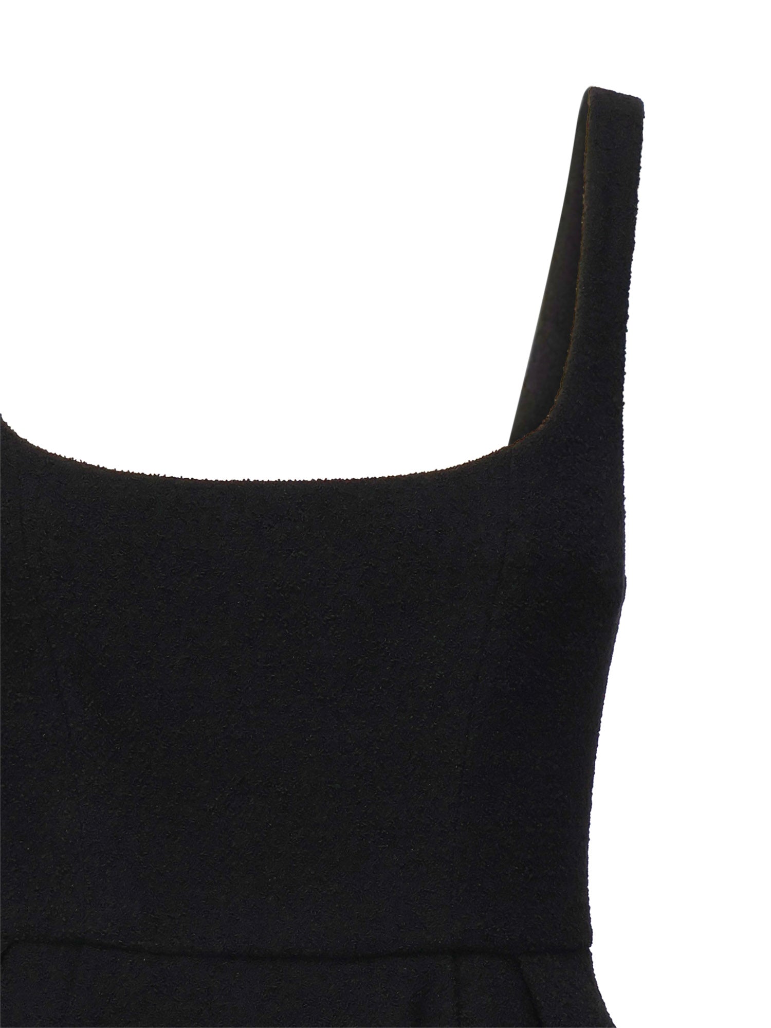 Alessandra Rich Dresses Black Virgin Wool Polyamide