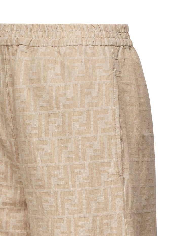 Fendi Rtw Beige Cotton