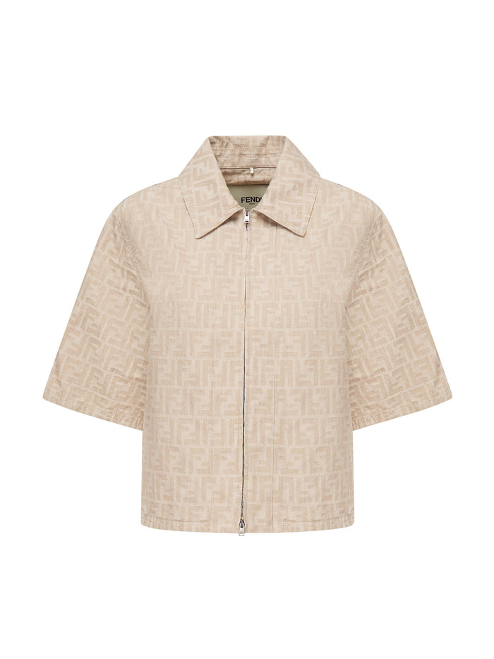 Fendi Jackets Beige Cotton