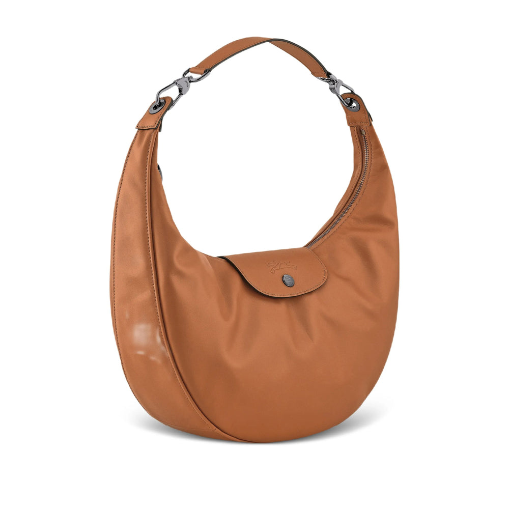 Bag Longchamp Paris Orange Calf Leather: 100