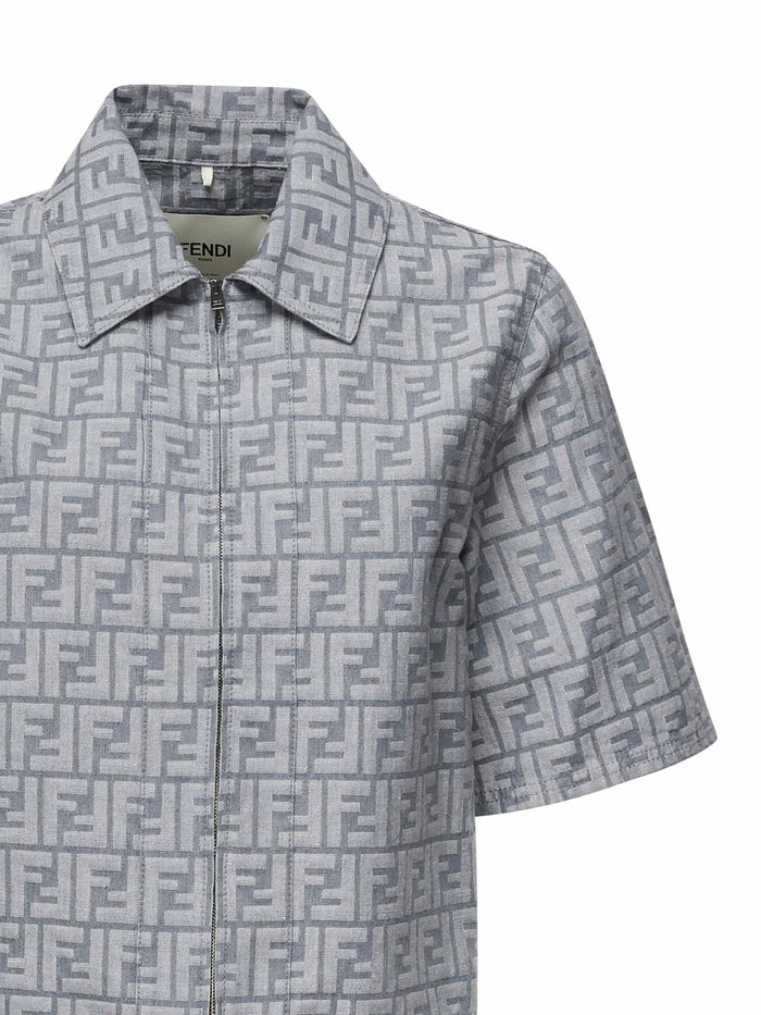Fendi Jackets Blue Cotton