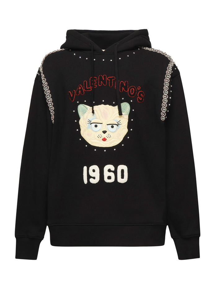 Valentino Garavani Sweaters Black Cotton