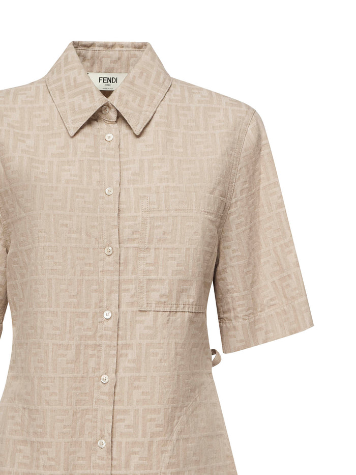 Fendi Dresses Beige Cotton