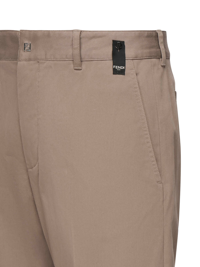 Fendi RTW Taupe Gray Cotton