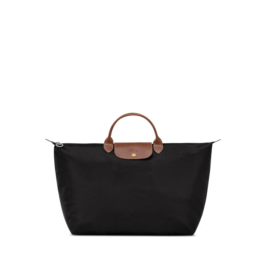 Recycled Polyamide Handbag Black/brown Polyamide: 100. Luggage