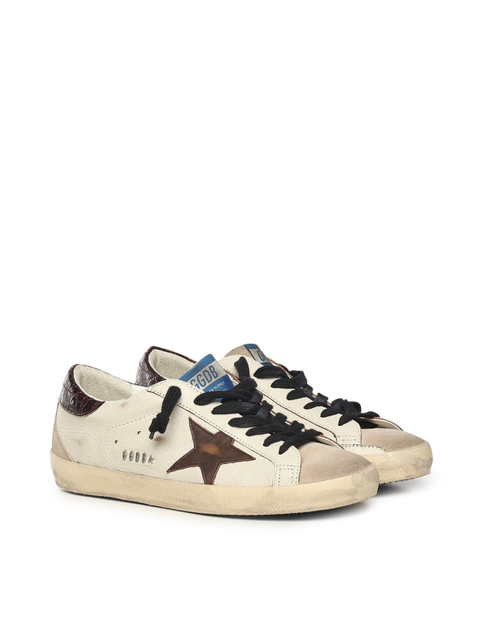 Golden Goose Sneakers White/beige/brown Goatskin