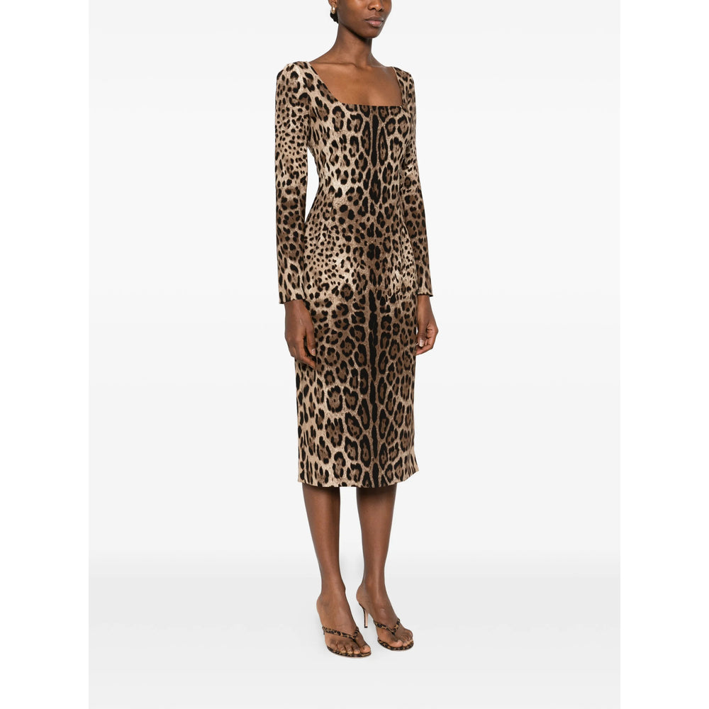Dress Dolce & Gabbana Brown/black Lining Silk: 91