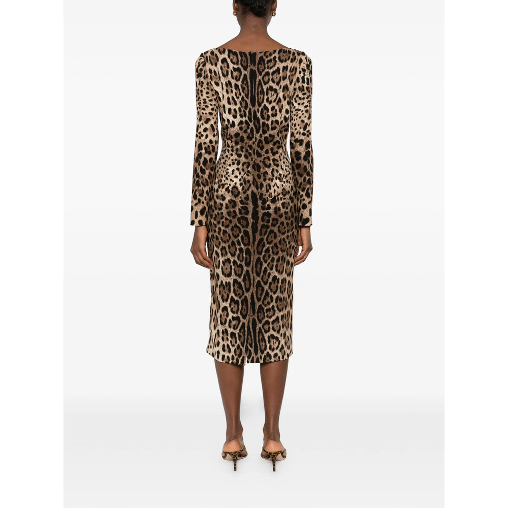 Dress Dolce & Gabbana Brown/black Lining Silk: 91