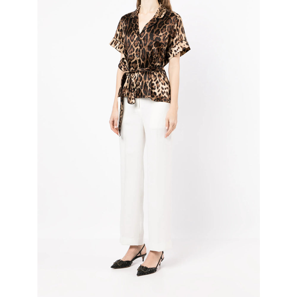 Shirt Dolce & Gabbana Brown/black Silk: 93