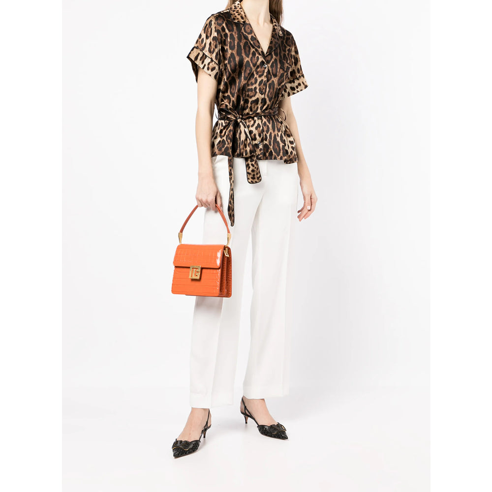 Shirt Dolce & Gabbana Brown/black Silk: 93