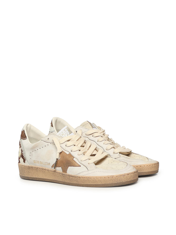 Golden Goose Sneakers White/caramel/brown Cowskin