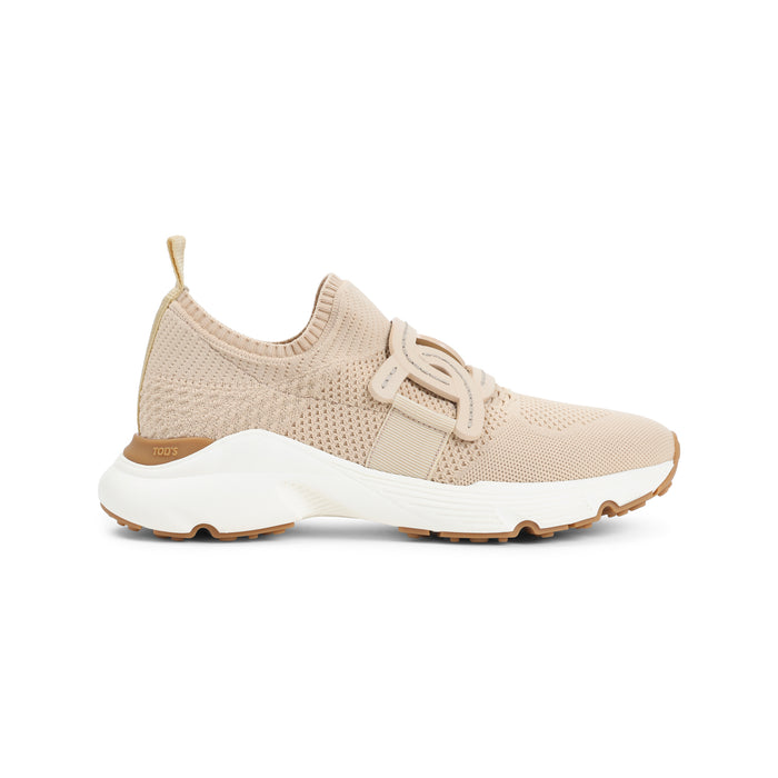 Knit Sneakers Nude & Neutrals Cotton Shoe