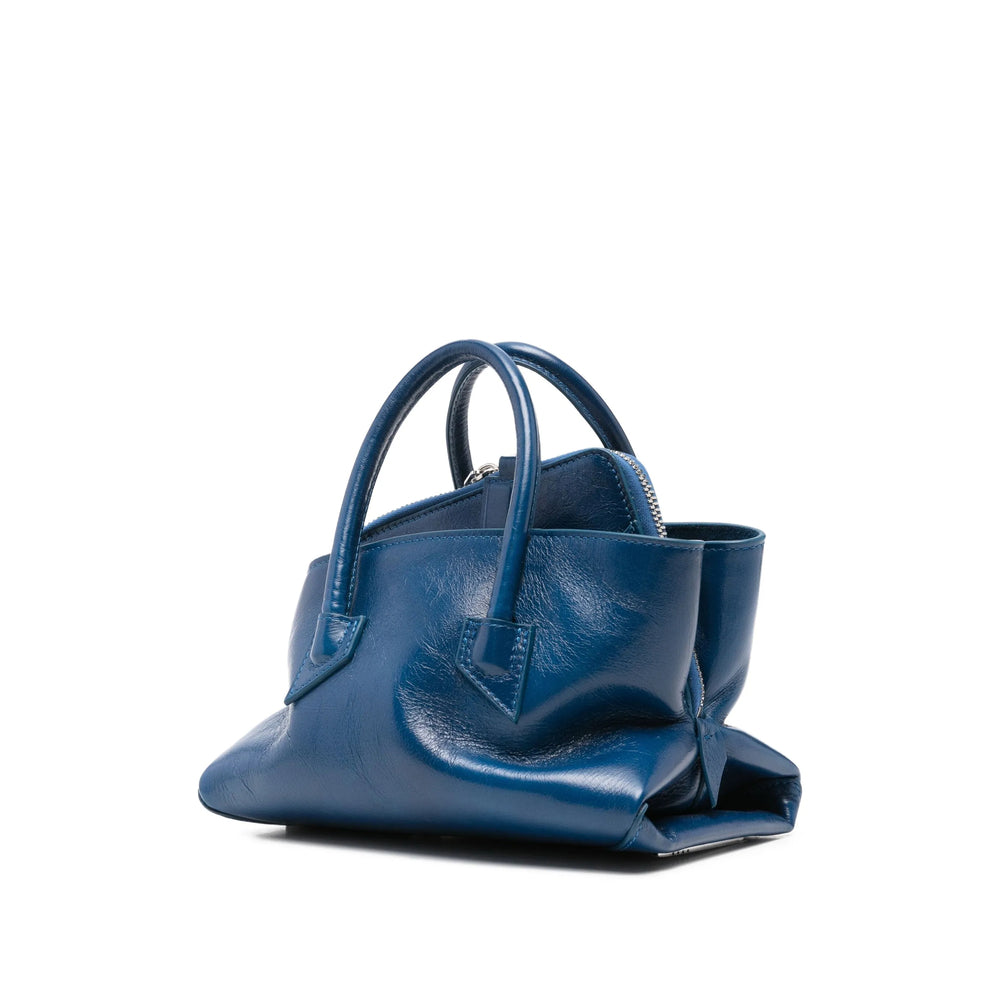 Bag The Attico Blue Calf Leather: 100