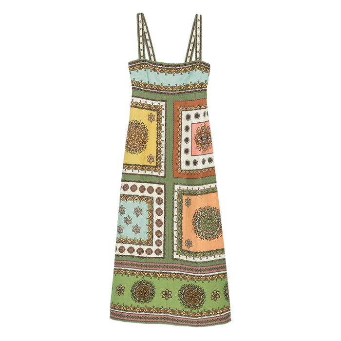 Dress Alemais Green Linen/flax: 17