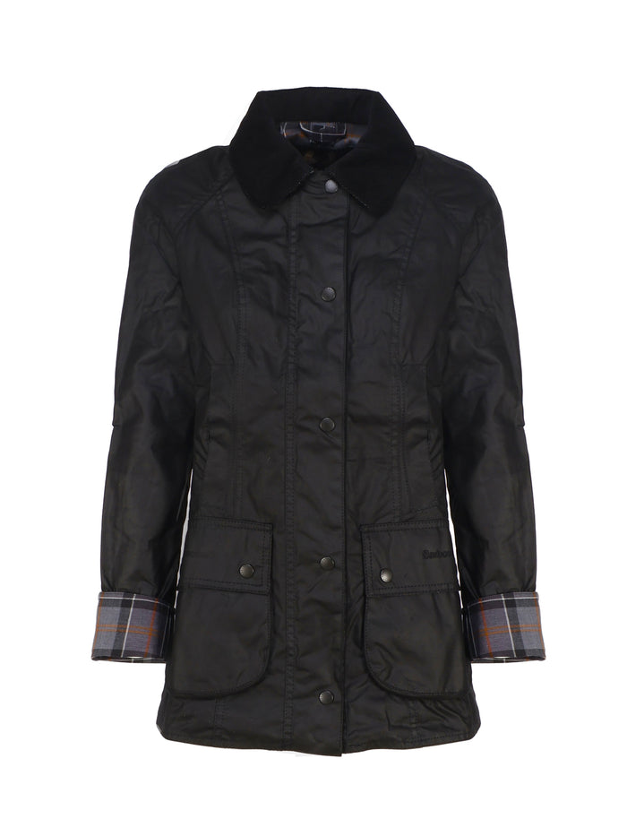 Barbour Coats Black Waxed Cotton