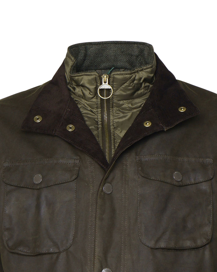 Barbour Coats Green Waxed Cotton