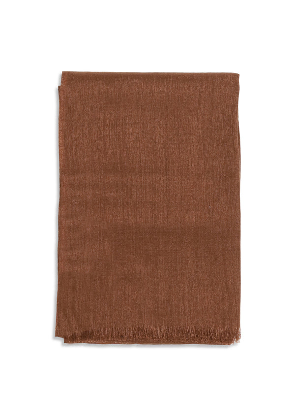 Scarf Silk & Cashmere Fire Brick (capra Hircus)