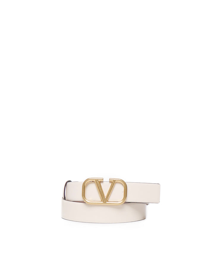 Valentino Garavani Belts White Calfskin