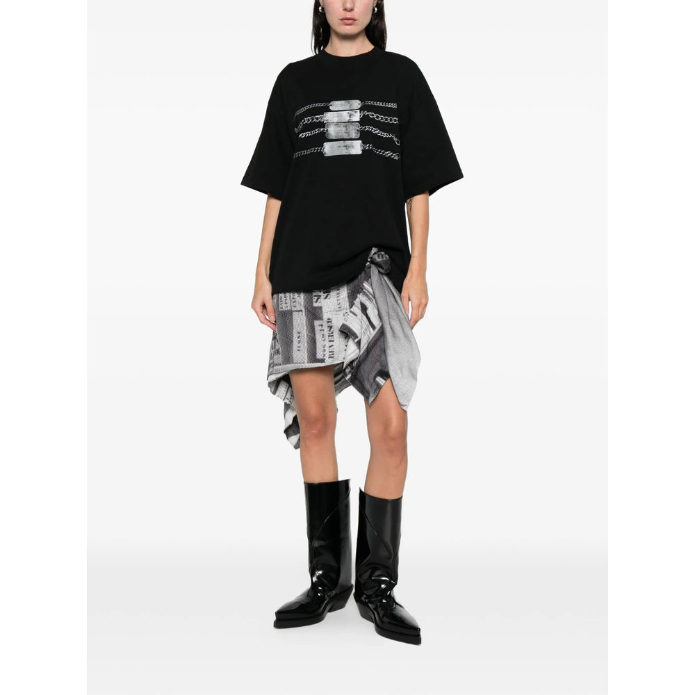 T-Shirt Alexander Wang Black Cotton: 100. T-shirts