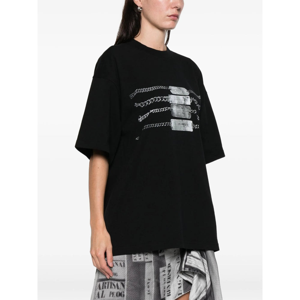 T-Shirt Alexander Wang Black Cotton: 100. T-shirts