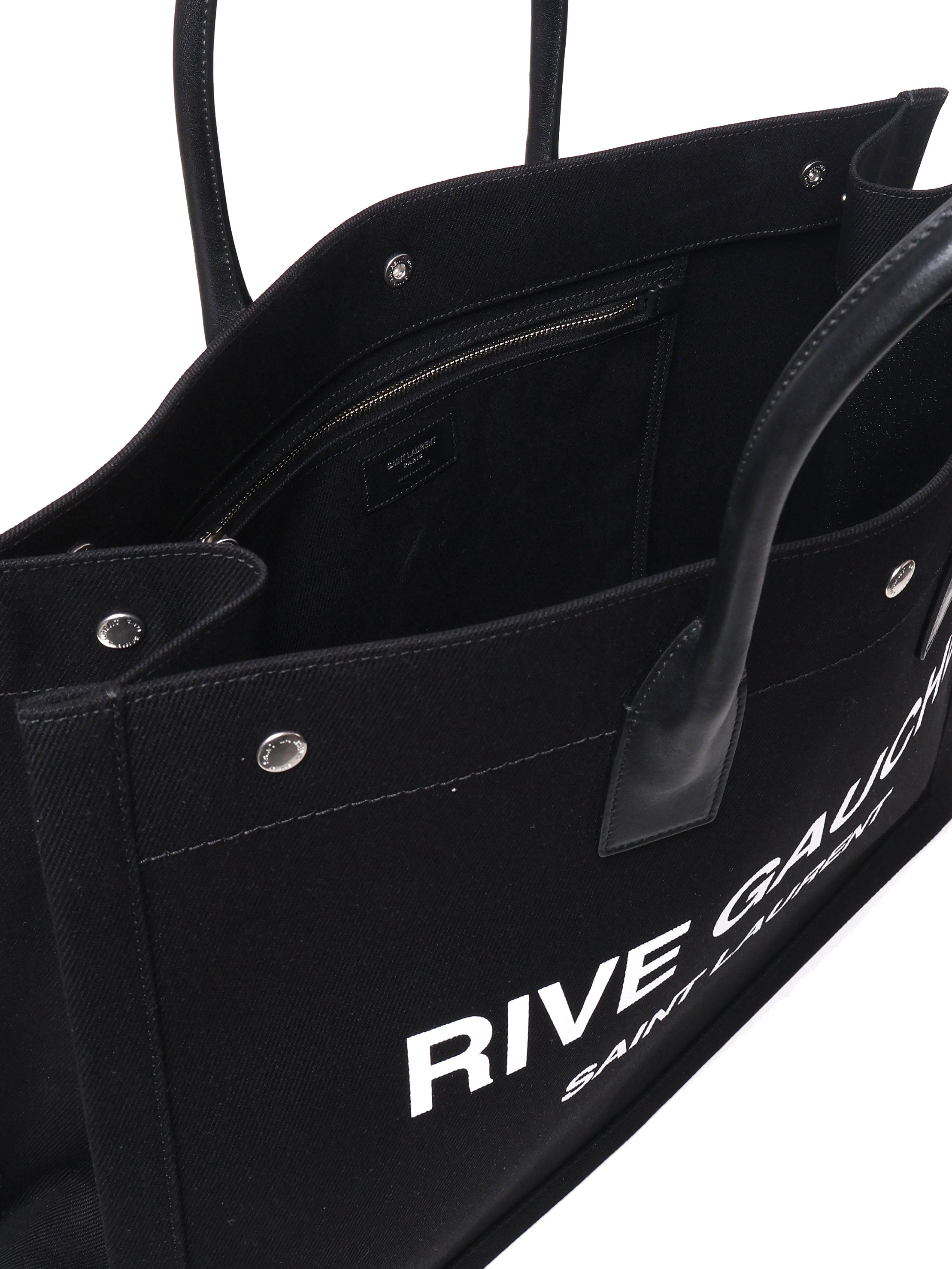 Saint Laurent Bags Black,white Canvas/calfskin