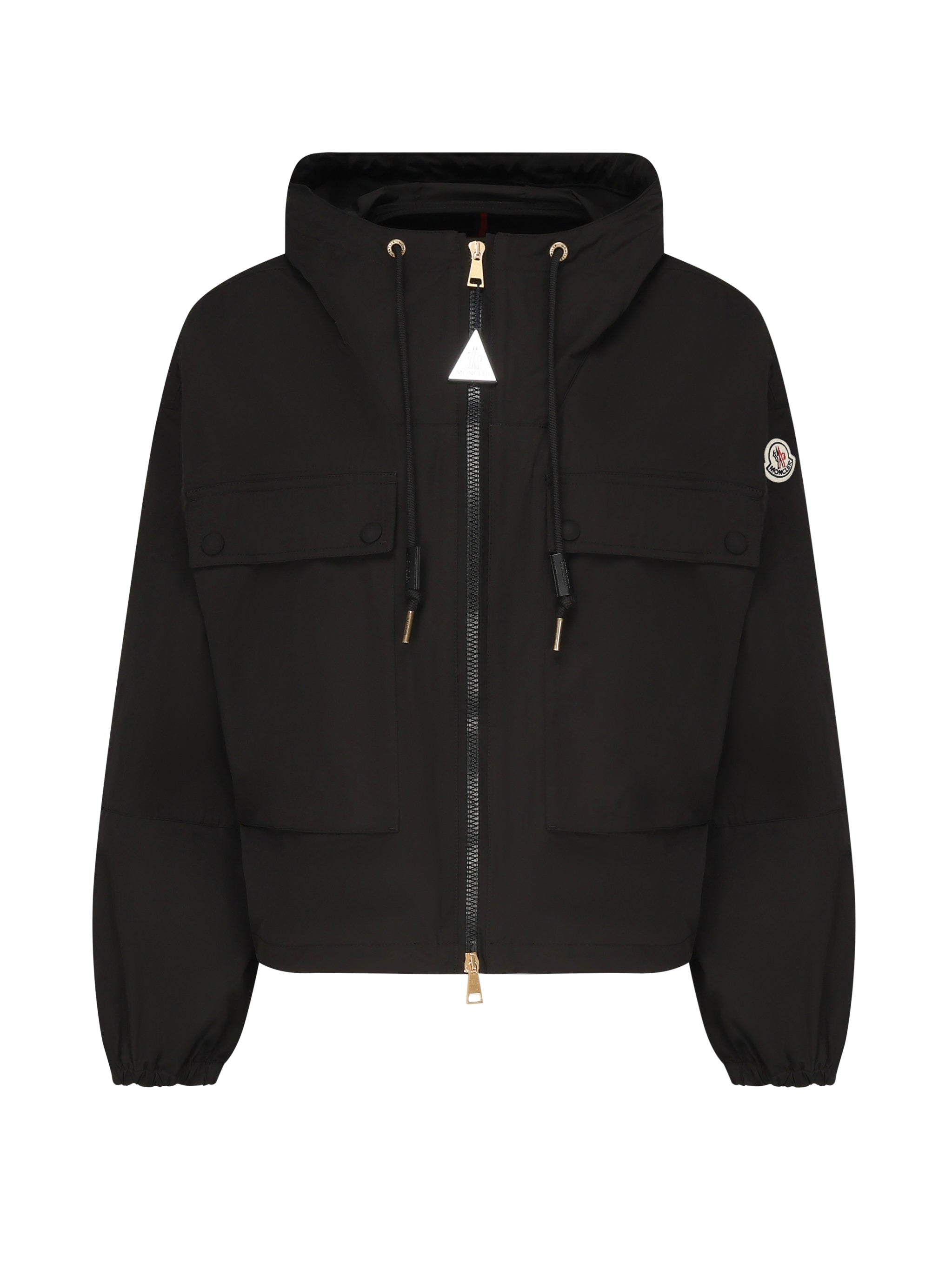Moncler Coats Black Polyester