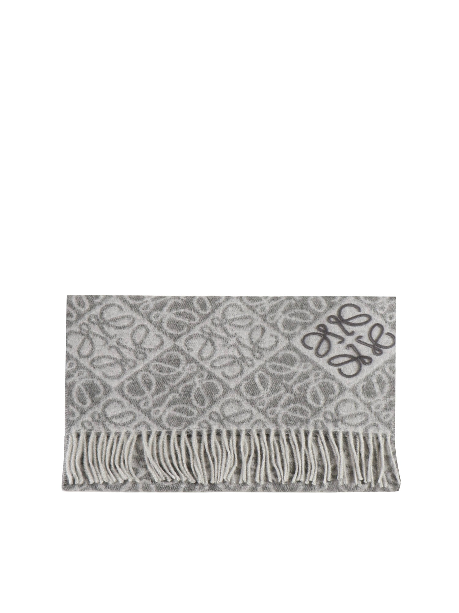 Loewe Scarfs Gray Wool/cashmere