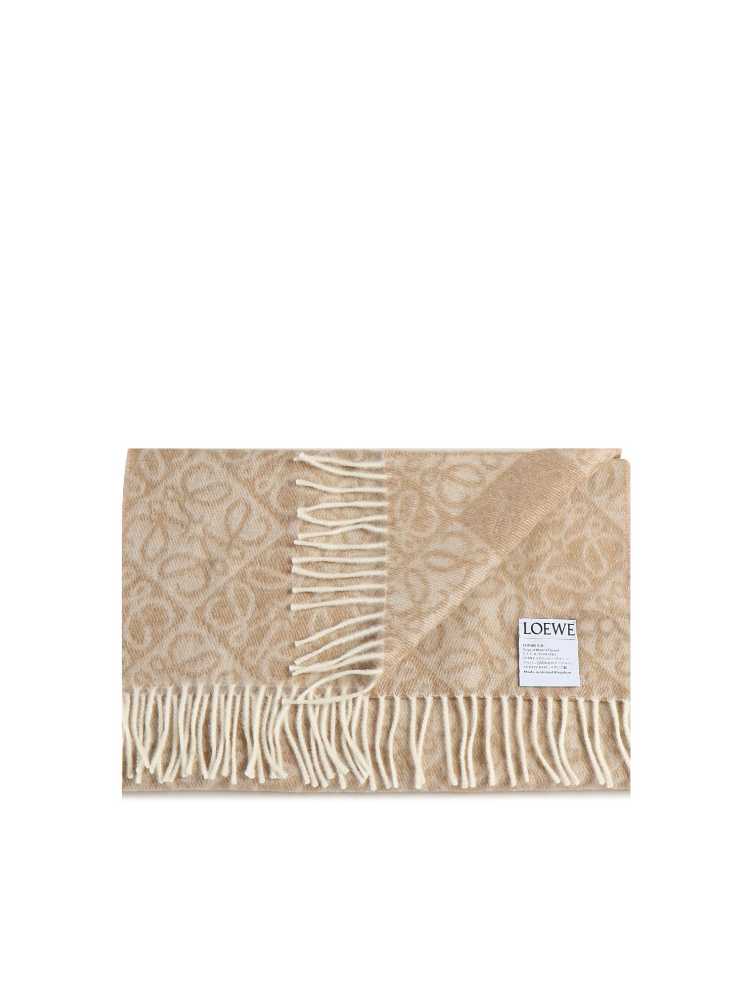 Loewe Scarfs Beige Wool/cashmere
