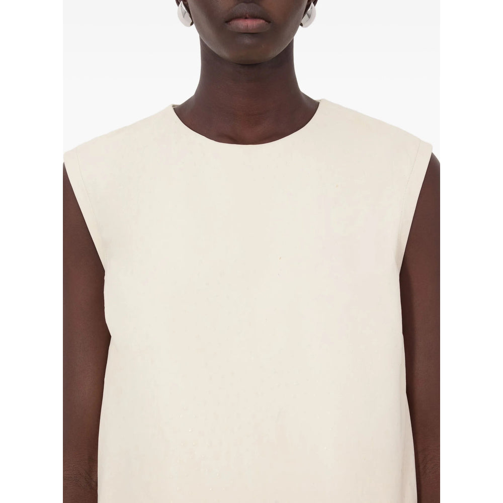 Top Lou De Saison Neutrals Leather: 100. Tops