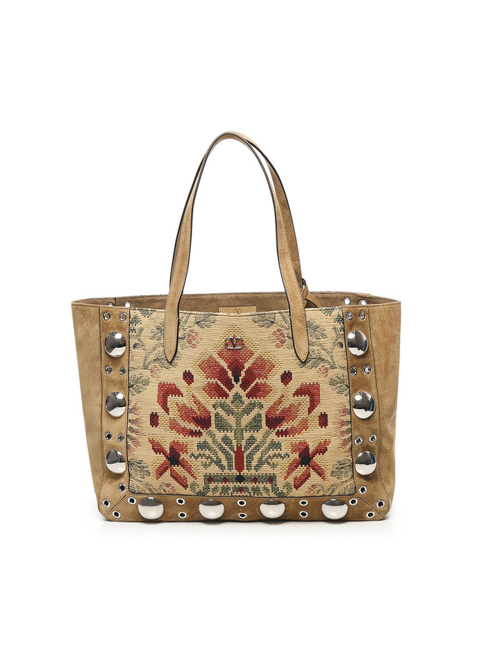 Valentino Garavani Bags Multicolor/havana Beige Polyester