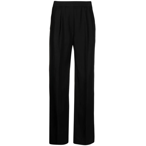 High-Waisted Black Trousers Linen/flax: 15