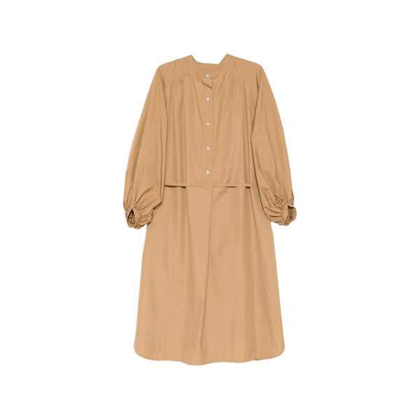 Dress With Dune Band Collar Neutrals Cotton: 100. Day