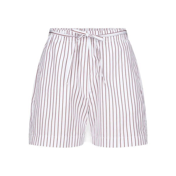 Tailored Shorts White-Red White/red Cotton