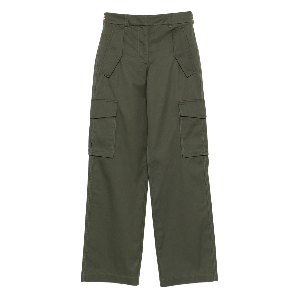 Pant Burberry Green Cotton: 100