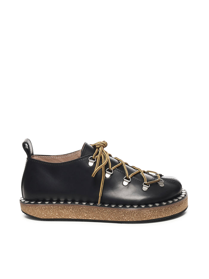 Loewe Flat Shoes Black Vegetable-tanned Calfskin